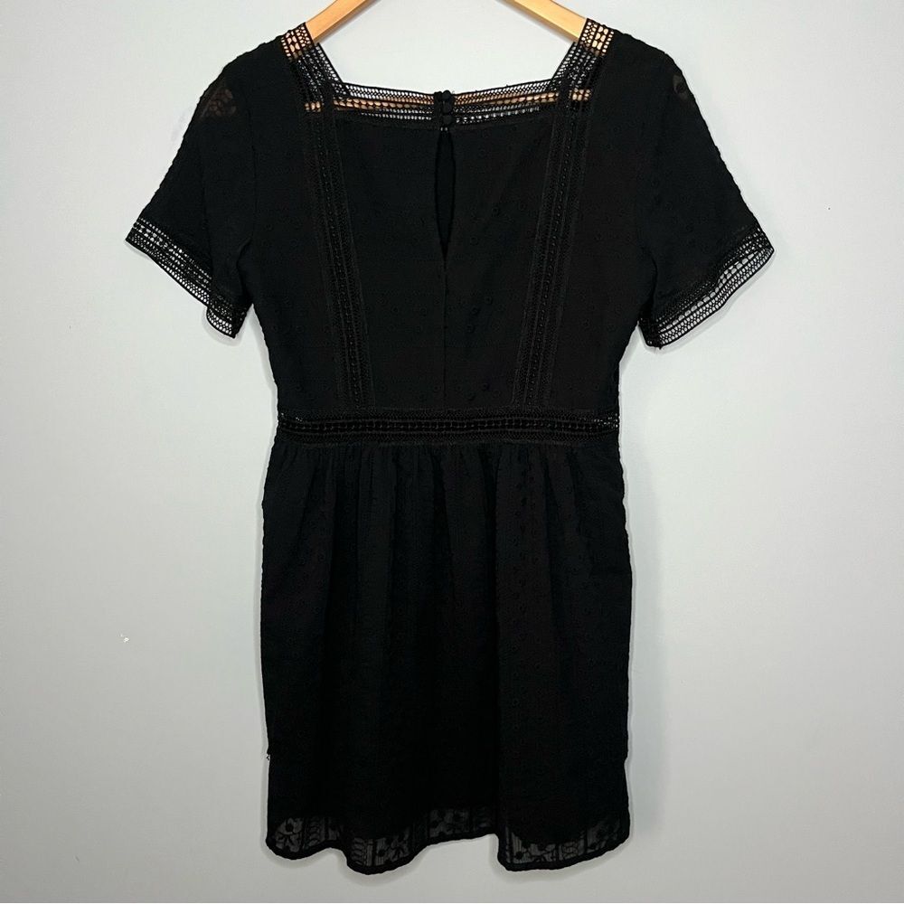 Abercrombie & Fitch A-Line Crochet Lace Square Neckline Mini Dress Size XSP - Picture 12 of 16